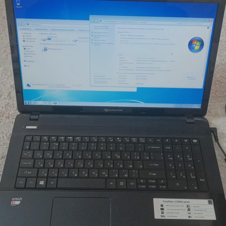 Ноутбук Packard bell LE69KB