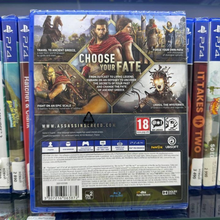 Assasin Creed: Odyssey (PS4, Новый, русские суб)