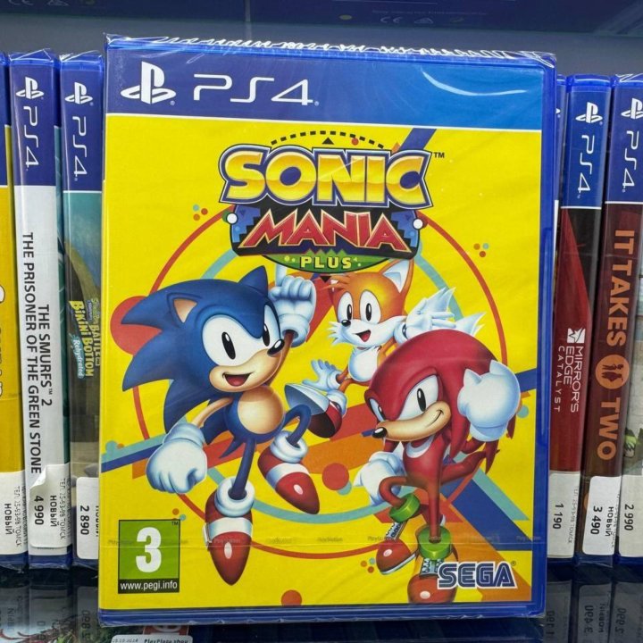 Sonic Mania Plus (PS4, Новый, русские субтитры)