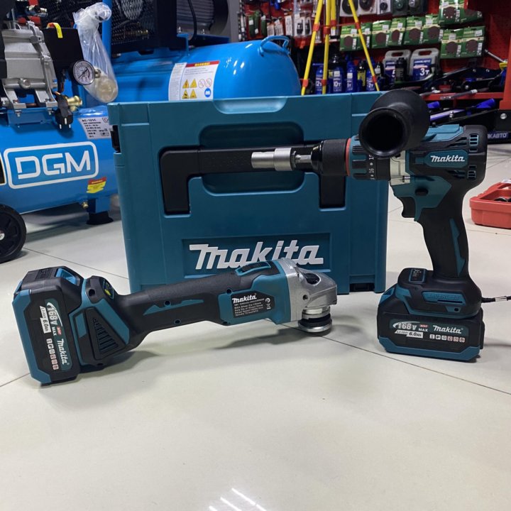 Ушм + ледобур Makita