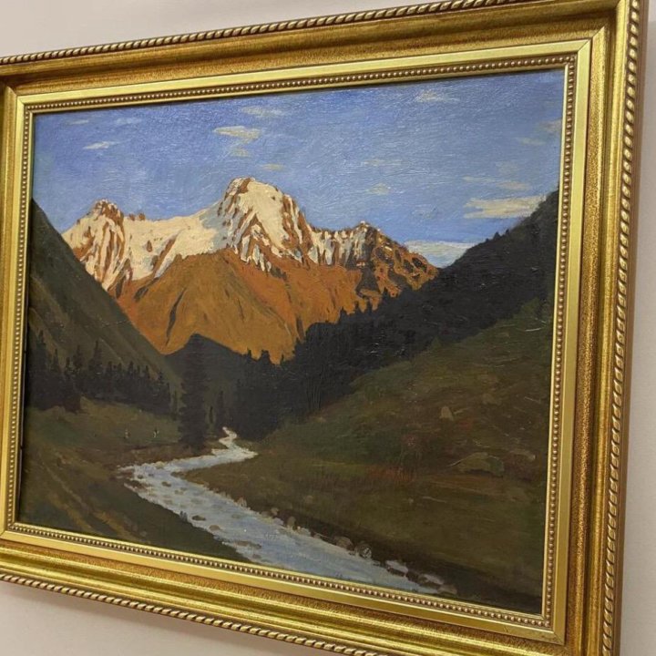 Картина маслом на холсте «На Кавказе».