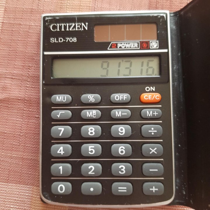 Калькулятор CITIZEN SLD-708