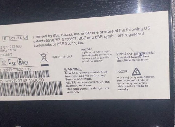 Philips 32PFL7762D/12