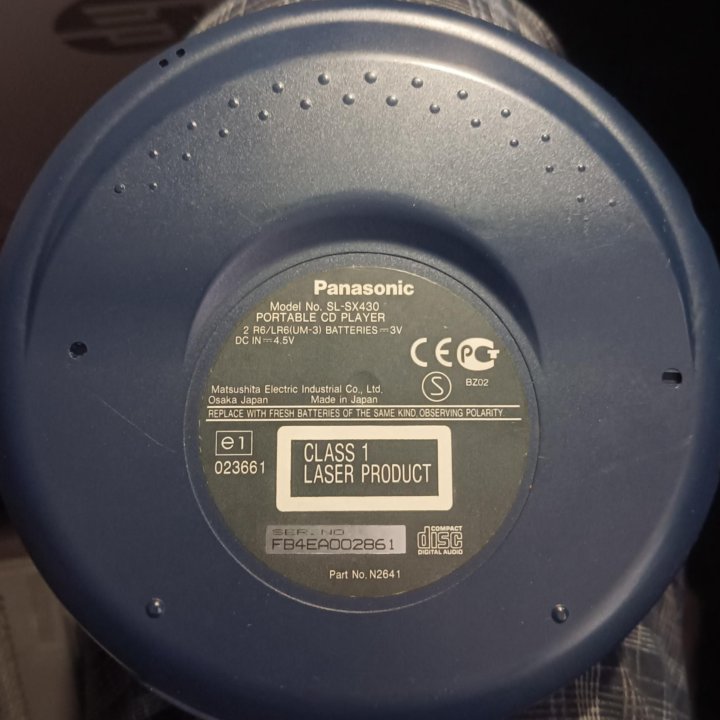 CD/MP3 Pleer Panasonic SL-SX430,Japan,в нагрузку ф