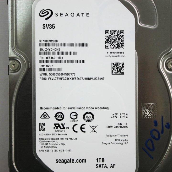 Жёсткий диск 1 TB Seagate SV35 для компьютера