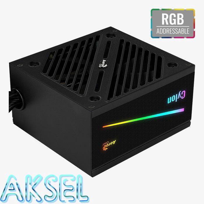 Блок питания 500W AeroCool Cylon 80 PLUS RGB