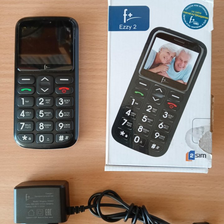 Кнопочный мобильный телефон F+ Ezzy 2 для пожилых