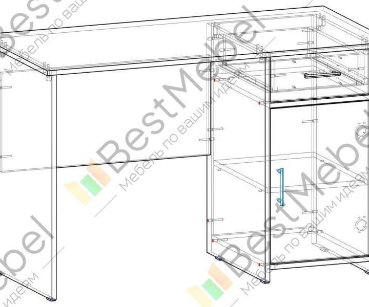 Письменный Компьютерный стол Брунто BMS