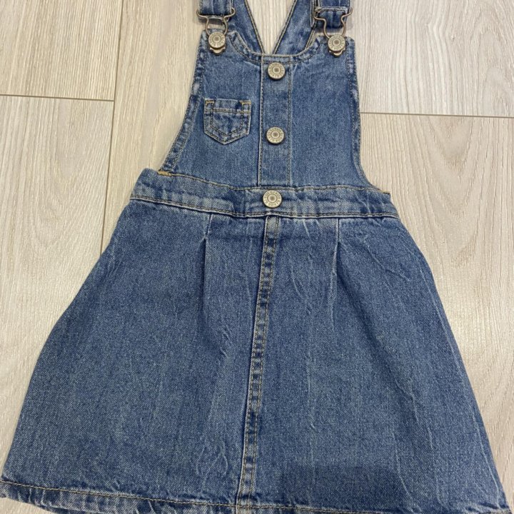 Сарафан джинсовый для девочки, размер 104