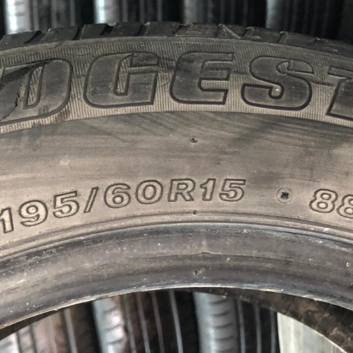 195/60/15 Bridgestone B390. 1шт