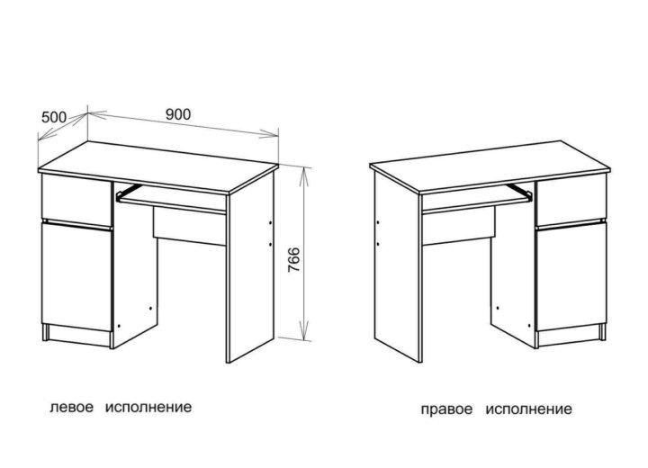 Стол Мори мс1, белый