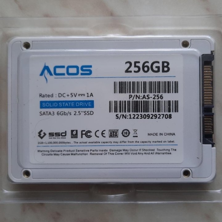 Жесткий диск acos SSD 2,5 SATA3 256 гб