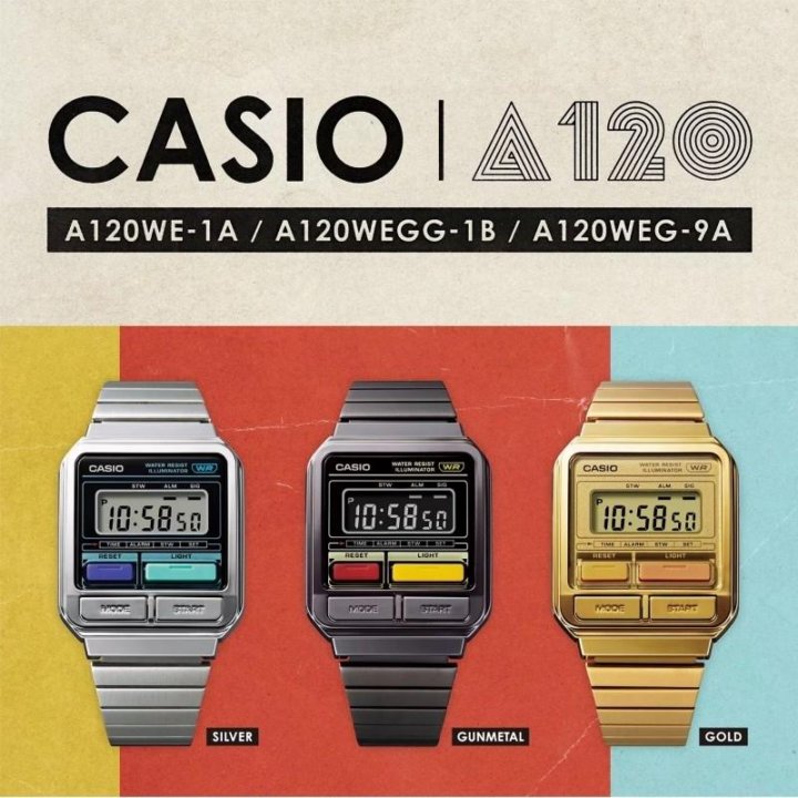 Наручные часы CASIO A120WEGG-1B