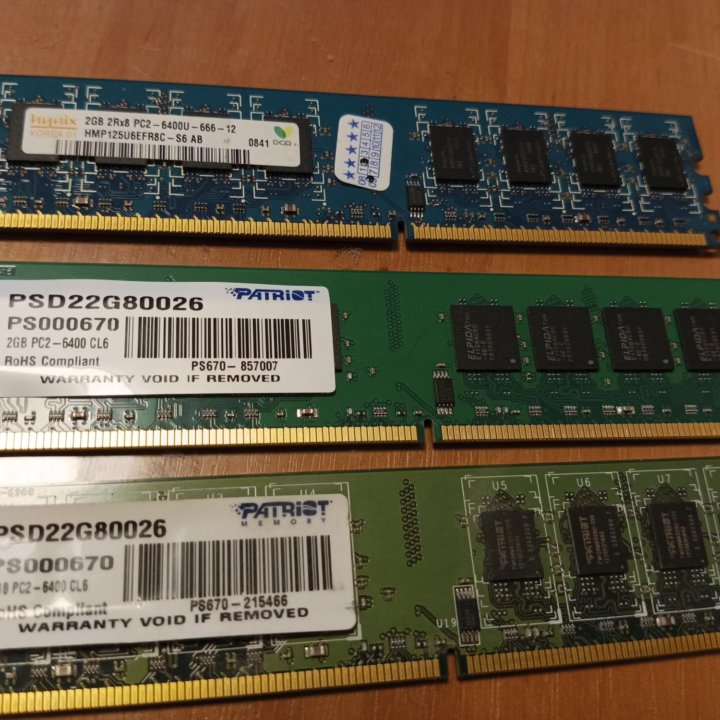 Оперативная память Patriot DDR2 2Гб