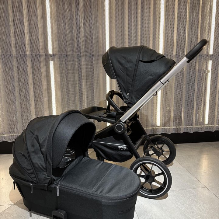 Коляска 2в 1 Mowbaby Zoom Silver / Black