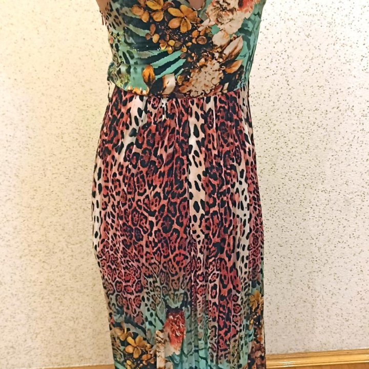 Женское летнее макси платье-сарафан (38 размер)