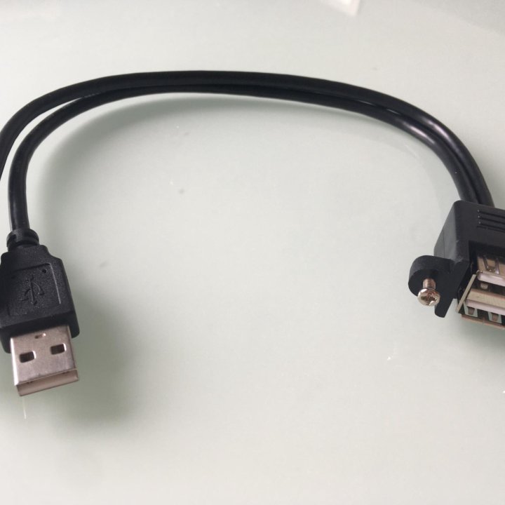 Сдвоенный USB 2.0 переходник удлинитель папа-мама