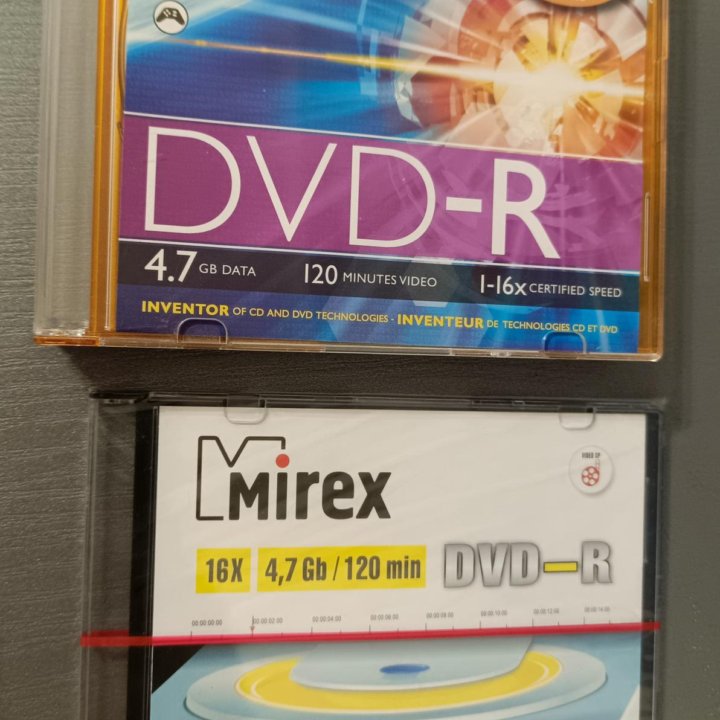 Диски DVD-R Philips и Mirex