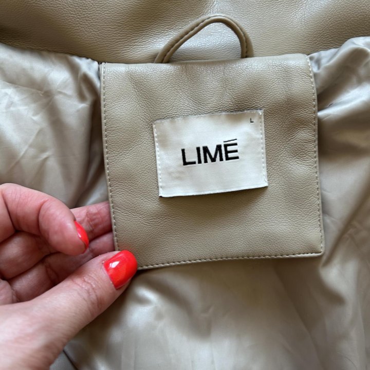 Кожаный пуховик Lime L