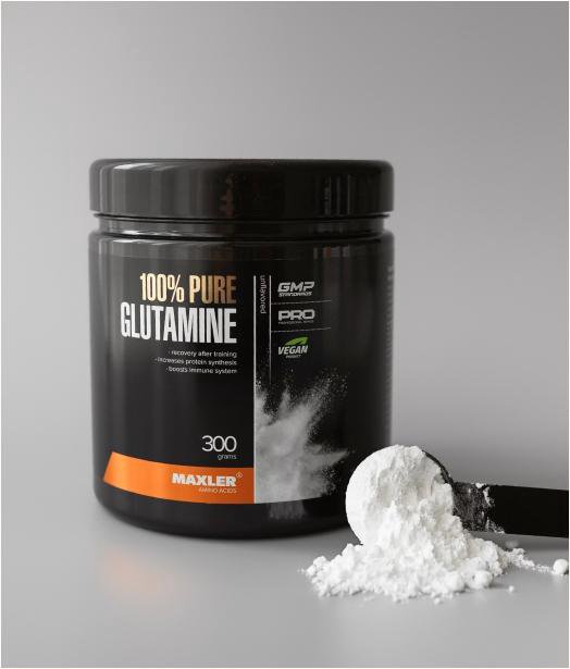 Глютамин, Pure Glutamine, Maxler, 300 гр.