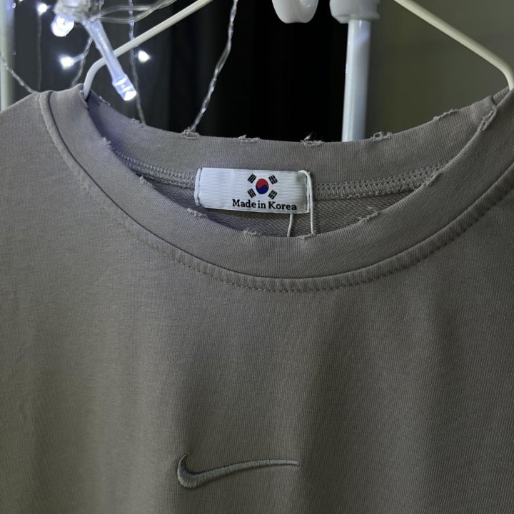 Свитшот Nike серый (Корея) 