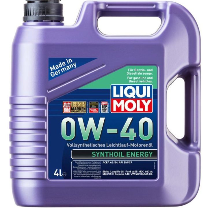 Liqui Moly Synthoil Energy 0W40 A3/B4/SM/CF, 4л