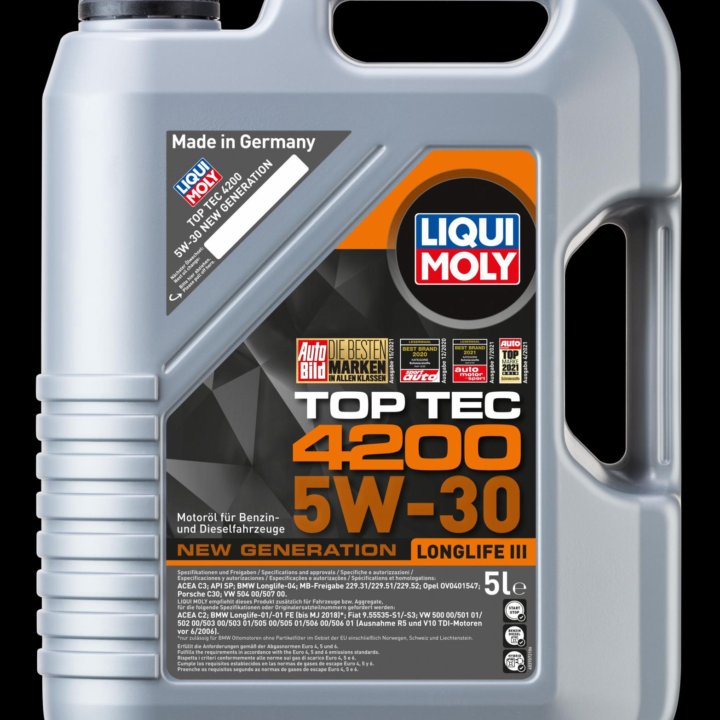 Liqui Moly Top Tec 4200 5W30 SP/C2/C3, 5л