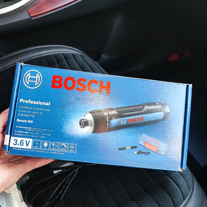 Аккумуляторная отвертка BOSCH GO3