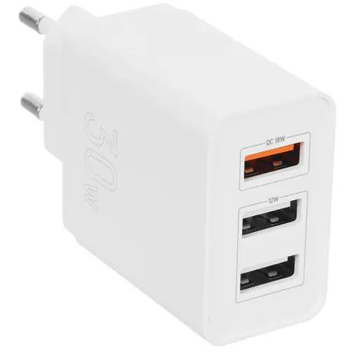 СЗУ TFN 3USB 30W QC White (TFN-WCRPD25)