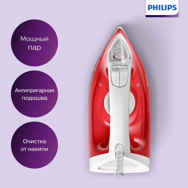 Утюг Philips EasySpeed GC1742/40 Красный