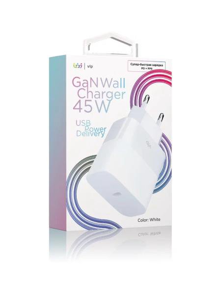 СЗУ VLP USB Type-C Fast Wall Charger 45W White