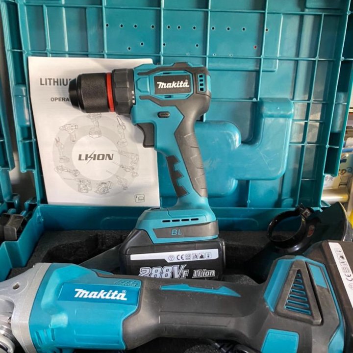 Makita УШМ +шуруповерт безщеточный 288vf