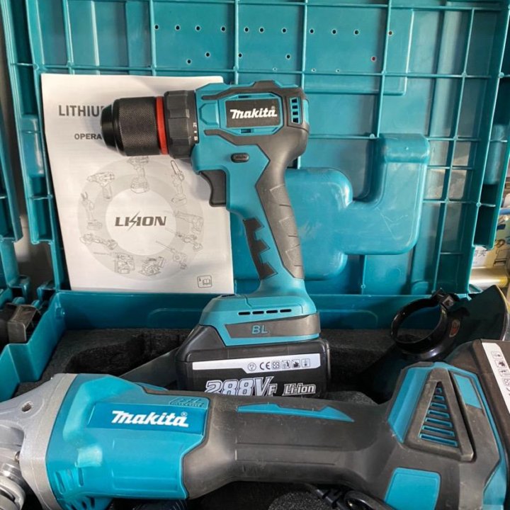 Makita УШМ +шуруповерт безщеточный 288vf