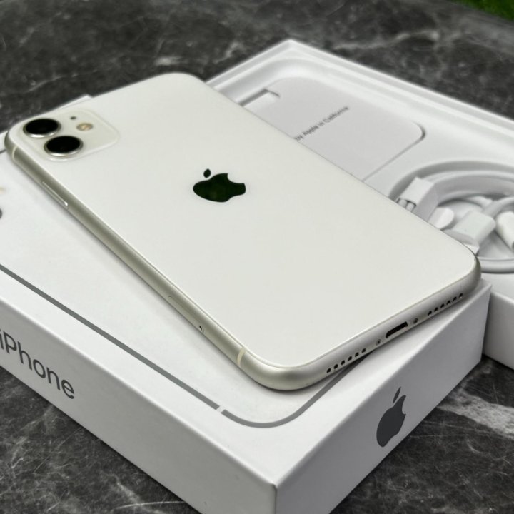 iPhone 11 128Gb White Полный комплект Магазин Чек