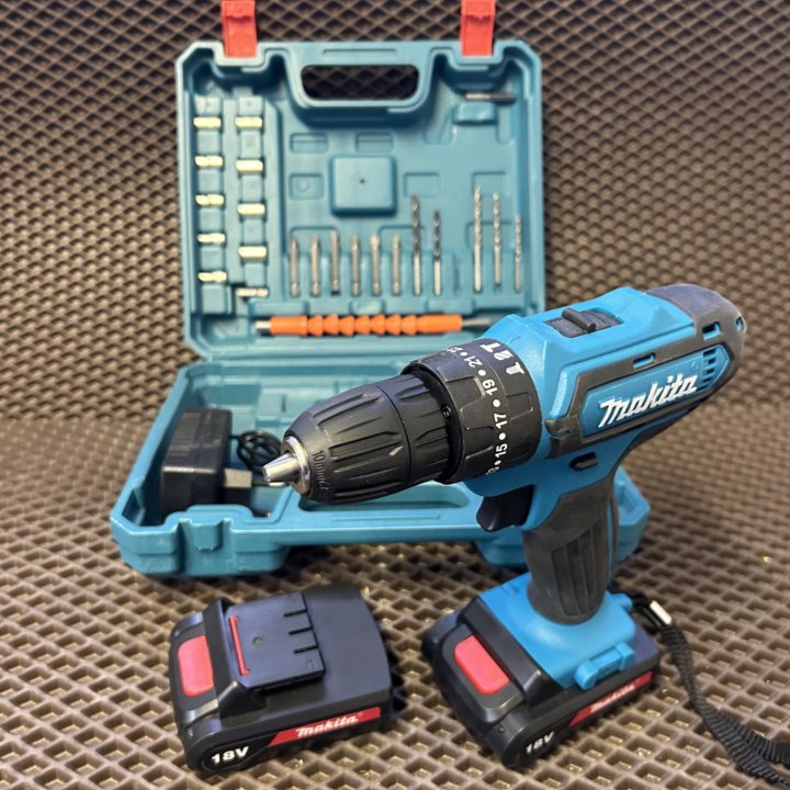 Шуруповерт makita 18v с набором