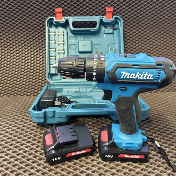 Шуруповерт makita 18v с набором