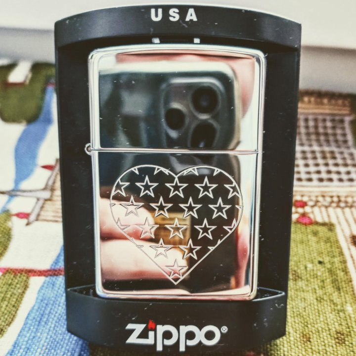 Zippo 250 Star Heart