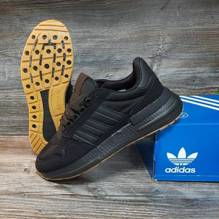 Кроссовки Adidas для бега артикул 50 чёрные