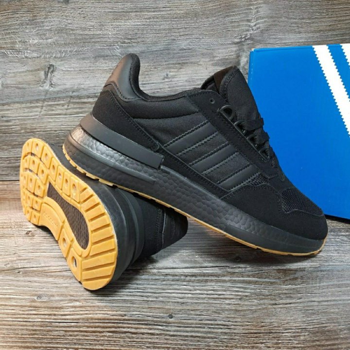 Кроссовки Adidas для бега артикул 50 чёрные