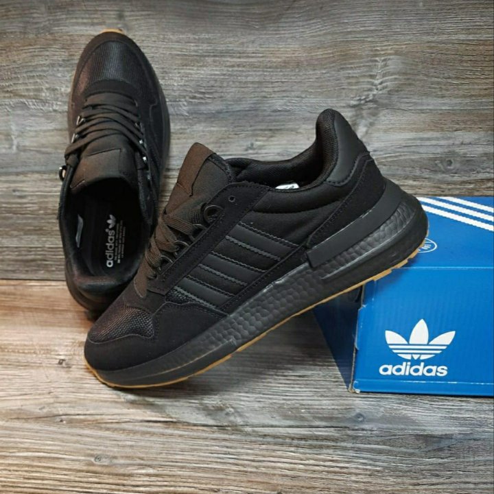 Кроссовки Adidas для бега артикул 50 чёрные