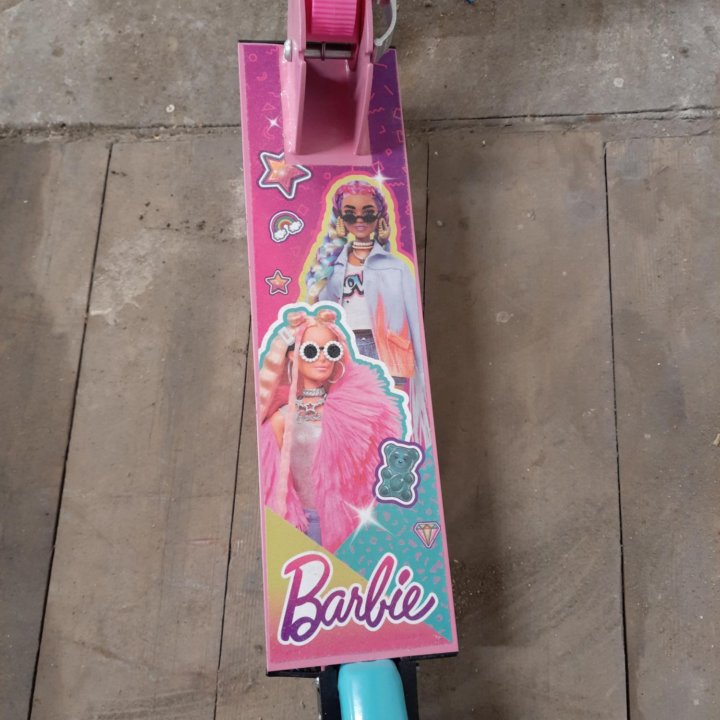 Самокат детский двухколесный Kreiss Barbie