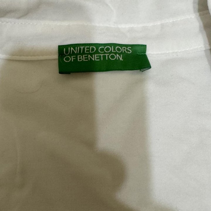 Рубашка женская белая Benetton