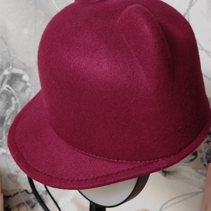 Фетровая шляпка кепка