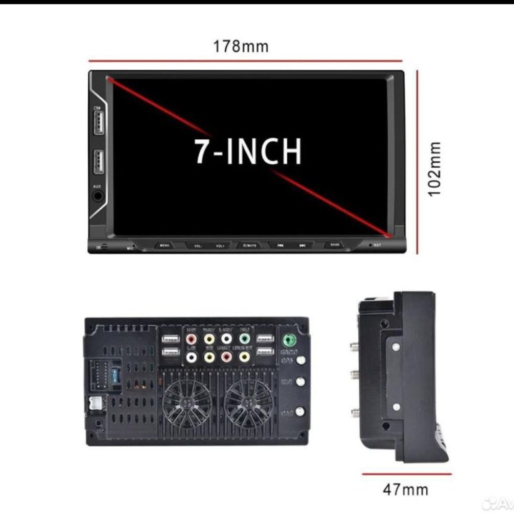 Андроид магнитола 7дюймов 1/16