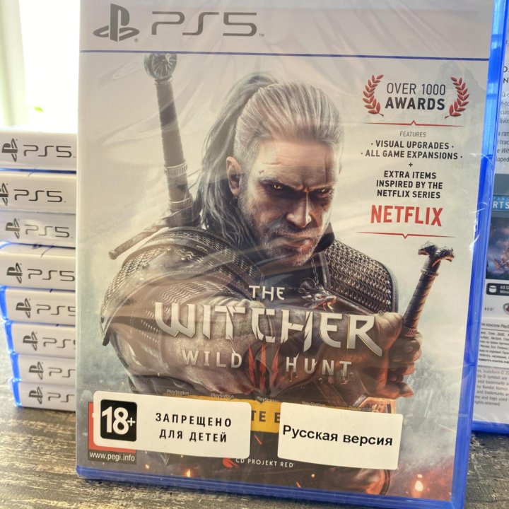 Диск The Witcher 3: wild hunt ps5