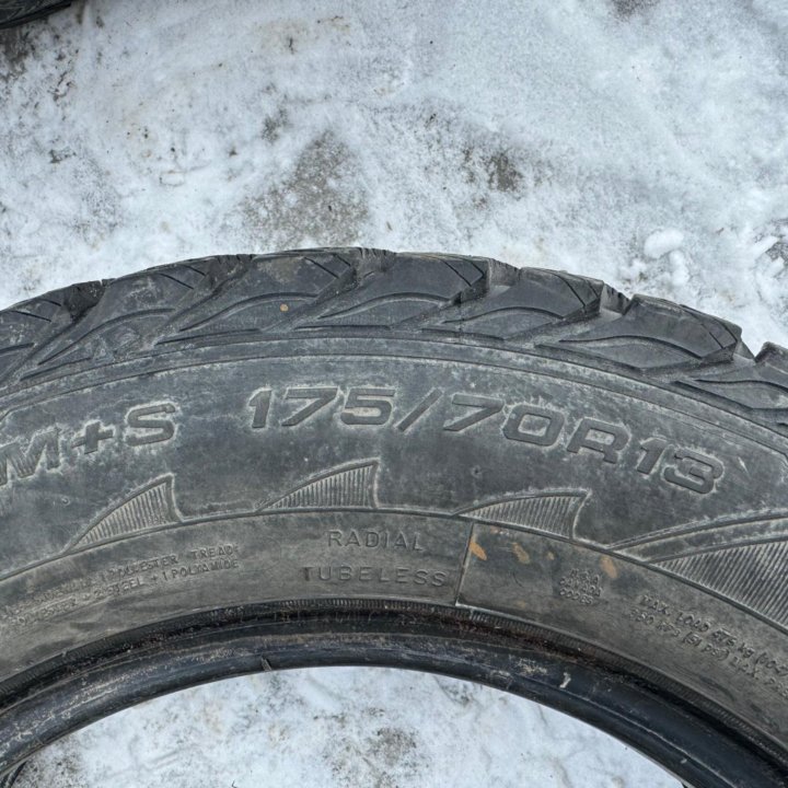 2шт. 175/70/13 GOODYEAR ЗИМА