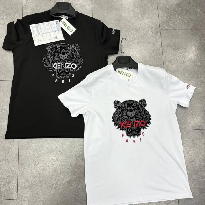 Футболка белая KENZO S.M.L.XL.2XL