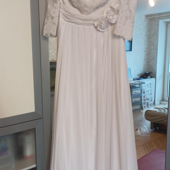 Свадебное платье, размер 48(52)