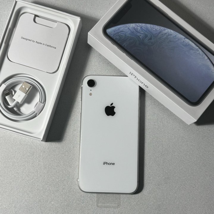 iPhone XR , 128 gb , White