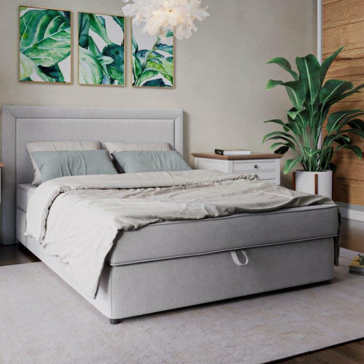 Кровать с матрасом «Небула» (любой цвет)